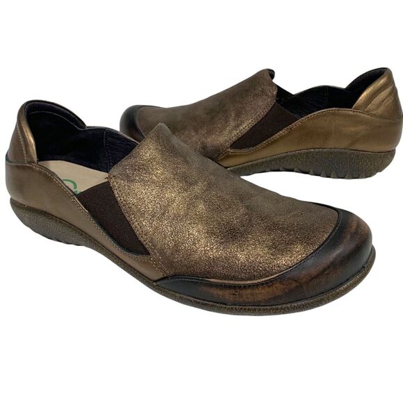 Naot | Shoes Flats Moana Distressed Leather Comfort Brown- Size 9 40 - Picture 1 of 10
